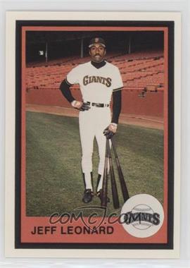 1983 Mother's Cookies San Francisco Giants - Stadium Giveaway [Base] #8 - Jeffrey Leonard