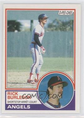 1983 O-Pee-Chee - [Base] #315 - Rick Burleson