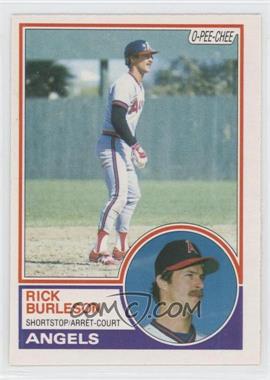 1983 O-Pee-Chee - [Base] #315 - Rick Burleson