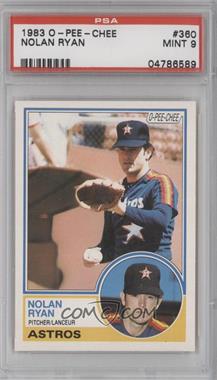 1983 O-Pee-Chee - [Base] #360 - Nolan Ryan [PSA 9 MINT]