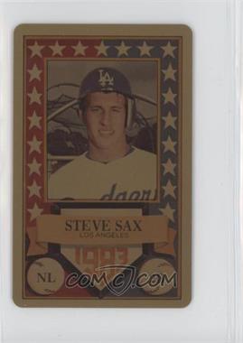 1983 Perma-Graphics/Topps Credit Cards - All-Stars - Gold #150-ASN8315 - Steve Sax