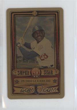 1983 Perma-Graphics/Topps Credit Cards - [Base] - Gold #150-SSA8305 - Pedro Guerrero [EX to NM]