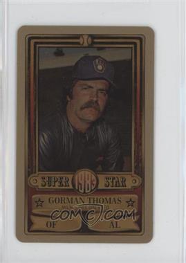 1983 Perma-Graphics/Topps Credit Cards - [Base] - Gold #150-SSA8332 - Gorman Thomas [EX to NM]