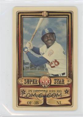 1983 Perma-Graphics/Topps Credit Cards - [Base] #150-SSN8305 - Pedro Guerrero [EX to NM]