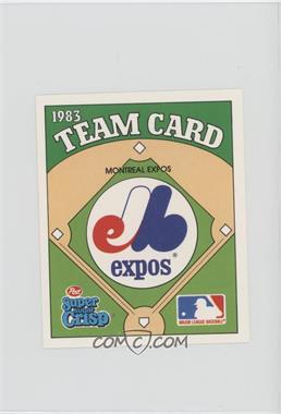 1983 Post Super Sugar Crisp Team Cards - [Base] #_MOEX - Montreal Expos