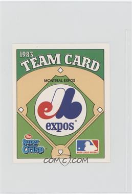 1983 Post Super Sugar Crisp Team Cards - [Base] #_MOEX - Montreal Expos