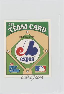 1983 Post Super Sugar Crisp Team Cards - [Base] #_MOEX - Montreal Expos