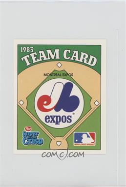 1983 Post Super Sugar Crisp Team Cards - [Base] #_MOEX - Montreal Expos