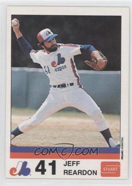 1983 Stuart Montreal Expos - [Base] #5 - Jeff Reardon