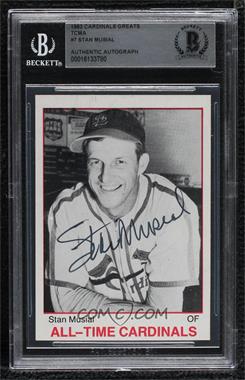 1983 TCMA All-Time St. Louis Cardinals - [Base] - Brown Back #7 - Stan Musial [BAS BGS Authentic]