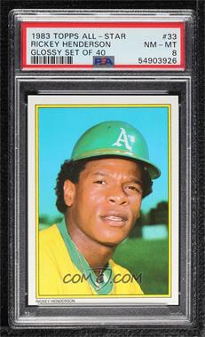 1983 Topps - All-Star Set Collector's Edition #33 - Rickey Henderson [PSA 8 NM‑MT]