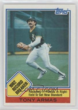 1983 Topps - [Base] #1 - Record Breaker - Tony Armas