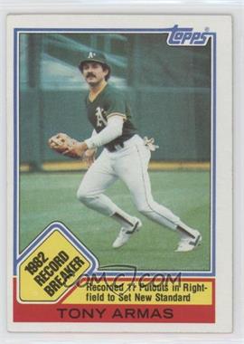 1983 Topps - [Base] #1 - Record Breaker - Tony Armas