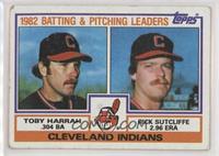 Team Checklist - Toby Harrah, Rick Sutcliffe [Good to VG‑EX]