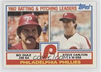 Team Checklist - Bo Diaz, Steve Carlton