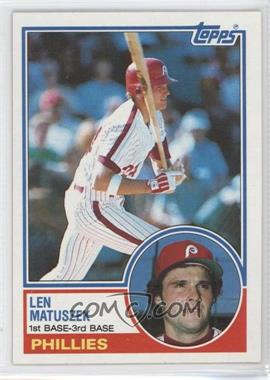 1983 Topps - [Base] #357 - Len Matuszek