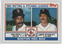 Team Checklist - Jim Rice, Bob Stanley