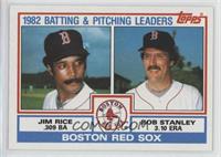 Team Checklist - Jim Rice, Bob Stanley [EX to NM]