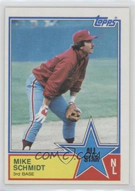 1983 Topps - [Base] #399 - All Star - Mike Schmidt