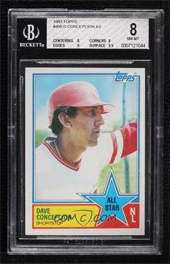 1983 Topps - [Base] #400 - All Star - Dave Concepcion [BGS 8 NM‑MT]