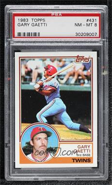 1983 Topps - [Base] #431 - Gary Gaetti [PSA 8 NM‑MT]