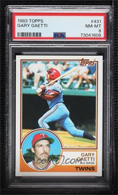 1983 Topps - [Base] #431 - Gary Gaetti [PSA 8 NM‑MT]