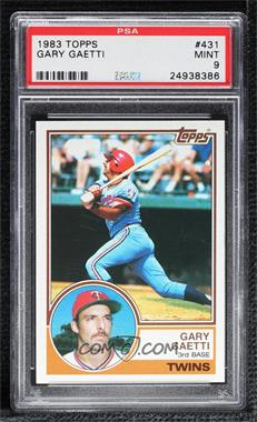 1983 Topps - [Base] #431 - Gary Gaetti [PSA 9 MINT]