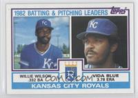 Team Checklist - Willie Wilson, Vida Blue