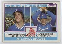 Team Checklist - Dale Murphy, Phil Niekro [EX to NM]