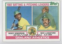 Team Checklist - Rickey Henderson, Rick Langford