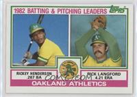 Team Checklist - Rickey Henderson, Rick Langford