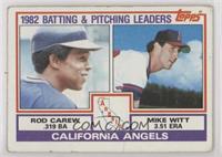 Team Checklist - Rod Carew, Mike Witt [Good to VG‑EX]