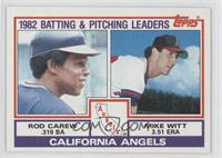 Team Checklist - Rod Carew, Mike Witt