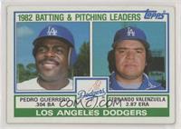 Team Checklist - Pedro Guerrero, Fernando Valenzuela [EX to NM]