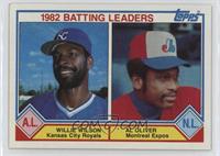 League Leaders - Willie Wilson, Al Oliver