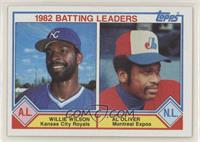 League Leaders - Willie Wilson, Al Oliver