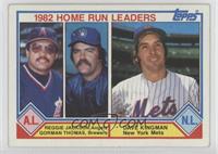 League Leaders - Reggie Jackson, Gorman Thomas, Dave Kingman [EX to N…