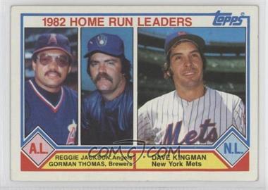 1983 Topps - [Base] #702 - League Leaders - Reggie Jackson, Gorman Thomas, Dave Kingman [EX to NM]