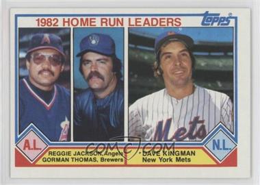 1983 Topps - [Base] #702 - League Leaders - Reggie Jackson, Gorman Thomas, Dave Kingman