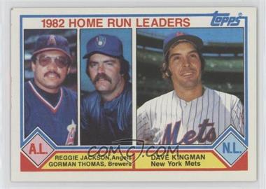 1983 Topps - [Base] #702 - League Leaders - Reggie Jackson, Gorman Thomas, Dave Kingman