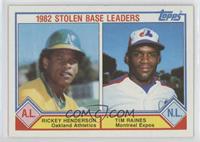 League Leaders - Tim Raines, Rickey Henderson