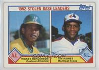 League Leaders - Tim Raines, Rickey Henderson [EX to NM]