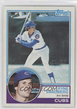 1983 Topps - [Base] #83 - Ryne Sandberg [Good to VG‑EX]