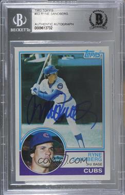 1983 Topps - [Base] #83 - Ryne Sandberg [BAS BGS Authentic]