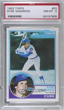 1983 Topps - [Base] #83 - Ryne Sandberg [PSA 8 NM‑MT]