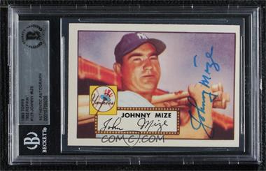 1983 Topps 1952 Reprint Series - [Base] #129 - Johnny Mize [BAS BGS Authentic]