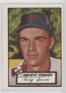 1983 Topps 1952 Reprint Series - [Base] #346 - George Spencer