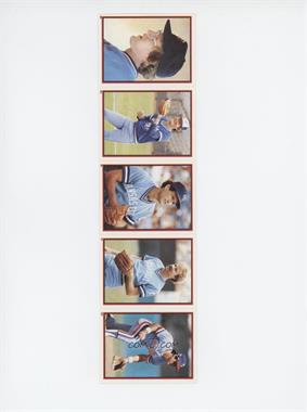 1983 Topps Album Stickers - [Base] - Full Panels #94-131-78-74-122 - Ron Davis, Ernie Whitt, John Wathan, Dan Quisenberry, Bucky Dent [Noted]
