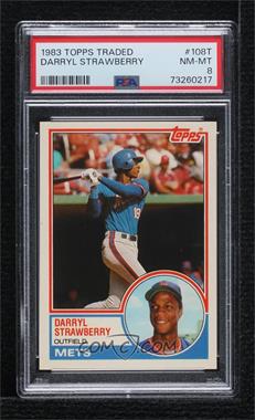 1983 Topps Traded - [Base] #108T - Darryl Strawberry [PSA 8 NM‑MT]