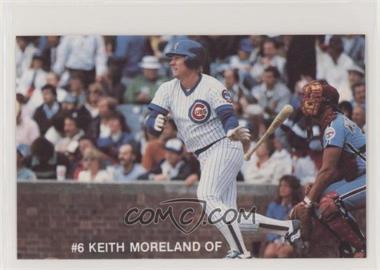 1984 7up Chicago Cubs - [Base] #6 - Keith Moreland